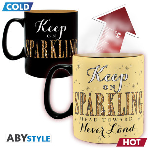 DISNEY - Mug Heat Change - 460 ml - Clochette Paillettes - boîte x2