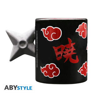 NARUTO SHIPPUDEN - Mug 3D anse - Shuriken Akatsuki x2