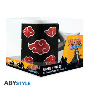 NARUTO SHIPPUDEN - Mug 3D handle - Shuriken Akatsuki x2