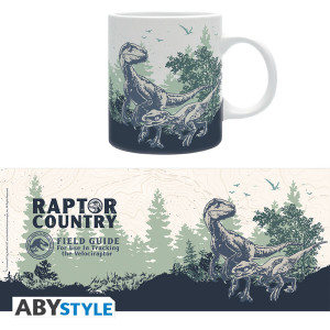 JURASSIC WORLD - Mug - 320 ml - Raptor - subli mate - boîte x2*