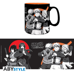 NARUTO SHIPPUDEN - Mug -460ml-Group black & white -boxx2* ABYMUGA505