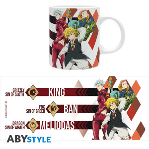 THE SEVEN DEADLY SINS - Mug - 320 ml - Meliodas,Ban,King - subli - x2
