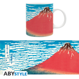 HOKUSAI - Mug - 320 ml - "Red Fuji" - subli matte  x2