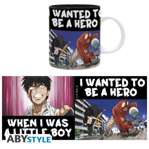 ONE PUNCH MAN - Mug - 320 ml - Devenir un héros - subli - boîte x2*