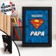 SUPERMAN - Black Kraft Frame 15*20 - L'AUTHENTIQUE "S" PAPA x8