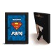 SUPERMAN - Black Kraft Frame 15*20 - L'AUTHENTIQUE "S" PAPA x8