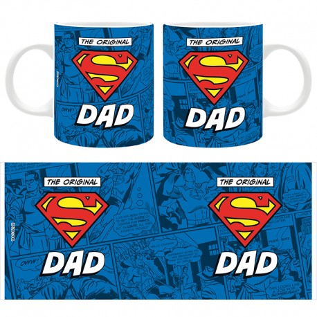Superman - Mug 320ml - THE ORIGINAL "S" DAD x2