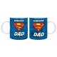 Superman - Mug 320ml - THE ORIGINAL "S" DAD x2