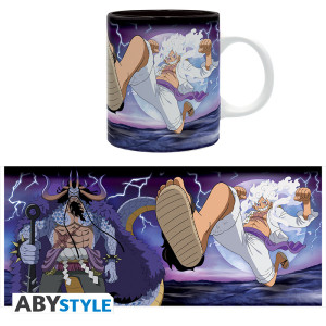 ONE PIECE - Mug - 320 ml - Luffy vs Kaido - subli - boîte x2*
