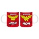 Wonder Woman - Mug 320ml - THE ORIGINAL "W" MOM x2