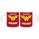 Wonder Woman - Mug 320ml - L'AUTHENTIQUE "W" MAMAN x2