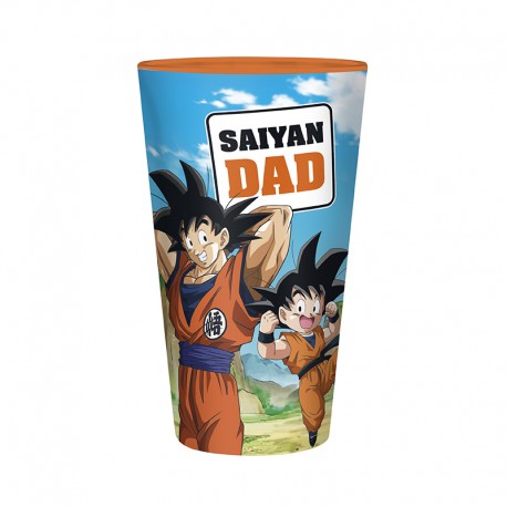 DRAGON BALL SUPER - Large Glass - 400ml - SAIYAN DAD - box x2