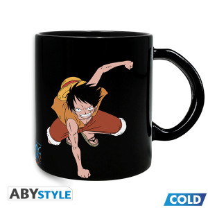 ONE PIECE - Mug Heat Change - 460 ml - Luffy & Ace x2