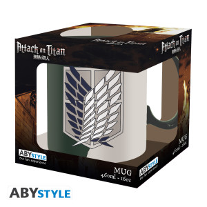 ATTACK ON TITAN - Mug - 460 ml - Emblem S4 - cardboard box x2
