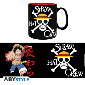 ONE PIECE - Mug - 460 ml - Luffy & Skull - cardboard box x2