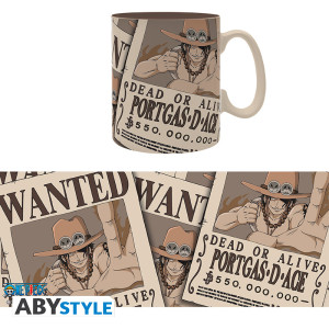 ONE PIECE - Mug - 460ml - Wanted Ace - cardboard box x2