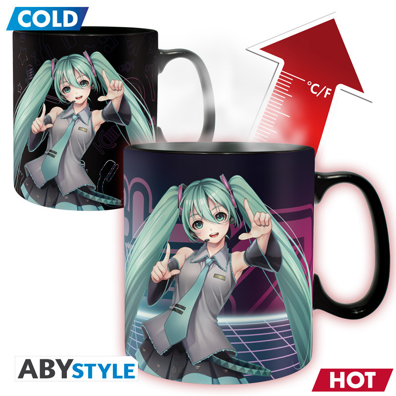 HATSUNE MIKU - Mug Heat Change - 460 ml - Hatsune Miku - card x2