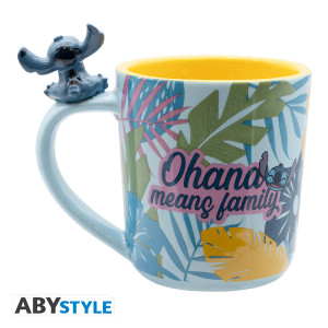 DISNEY - Mug 3D anse - Stitch hawaïen X2