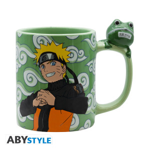 NARUTO SHIPPUDEN - Mug 3D handle - Naruto and Gama-chan  x2