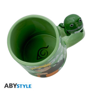 NARUTO SHIPPUDEN - Mug 3D handle - Naruto and Gama-chan  x2