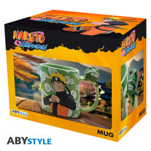 NARUTO SHIPPUDEN - Mug 3D handle - Naruto and Gama-chan  x2
