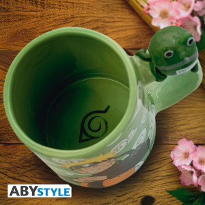 NARUTO SHIPPUDEN - Mug 3D handle - Naruto and Gama-chan  x2