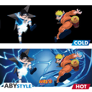 NARUTO - Mug Heat Change - 460 ml- Naruto & Sasuke - cardboard x2