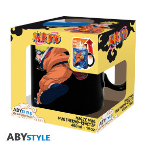 NARUTO - Mug Heat Change - 460 ml- Naruto & Sasuke - cardboard x2