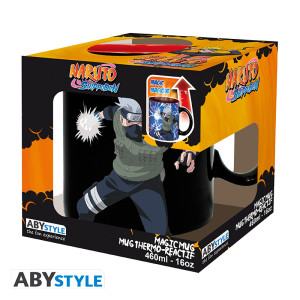 NARUTO SHIPPUDEN - Mug HeatChange -460ml- Kakashi/Itachi -cardx2 DT