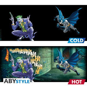 DC COMICS - Mug HeatChange - 460ml - "Batman & Joker"- cardxx2