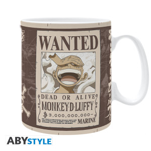 ONE PIECE - Mug - 460 ml - "Luffy Wanted" - subli - box x2
