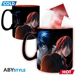 DEATH NOTE - Mug Heat Change - 460ml -  L & Light - cardboardx2