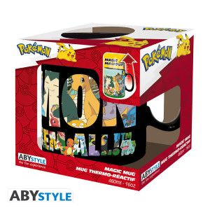 POKEMON - Mug Heat Change - 460 ml - "Attrapez-les tous"carton x2