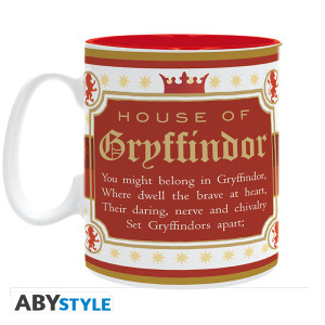 HARRY POTTER - Mug - 460 ml - Maison Gryffondor - subli - boîte x2