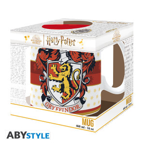 HARRY POTTER - Mug - 460 ml - Maison Gryffondor - subli - boîte x2