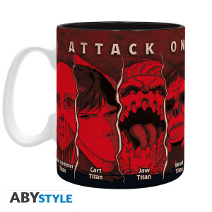 ATTACK ON TITAN - Mug - 460 ml - All Titans - subli - box x2