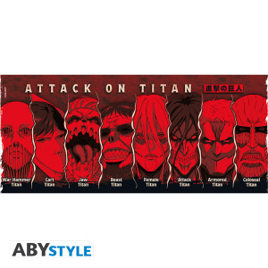 ATTACK ON TITAN - Mug - 460 ml - All Titans - subli - box x2