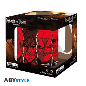 ATTACK ON TITAN - Mug - 460 ml - All Titans - subli - box x2