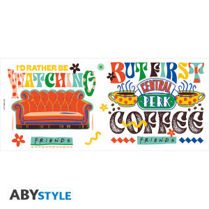 FRIENDS - Mug - 460 ml - Central Perk vibes - subli - boîte x2