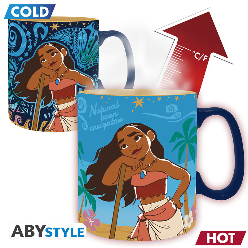 DISNEY - Mug Heat Change - 460 ml - Moana & friends