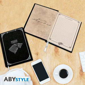 GAME OF THRONES - Premium A5 Notebook "Stark" X4