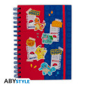 POKEMON - Notebook A5 Spiral "Blue & Red Partners" X4
