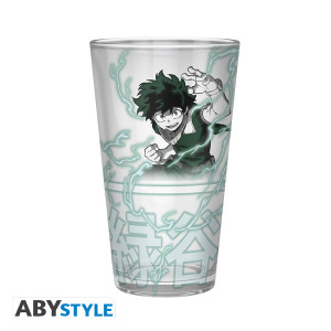 MY HERO ACADEMIA - Pck XXL glass + Pin + Pocket Notebook "Heroes"*