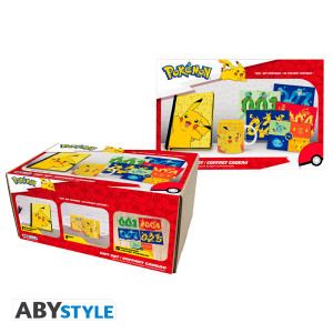 POKEMON - Pck A5 Notebook + Mug320ml  + Postcards "Pikachu" *
