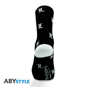 DEATH NOTE - Socks - Black & White - L*