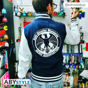 ONE PUNCH MAN - Jacket - "Hero Association" Men navy/white*