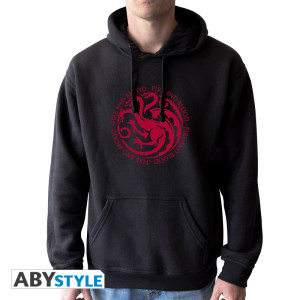 GAME OF THRONES - Sweat - "Targaryen" homme sans zip black*