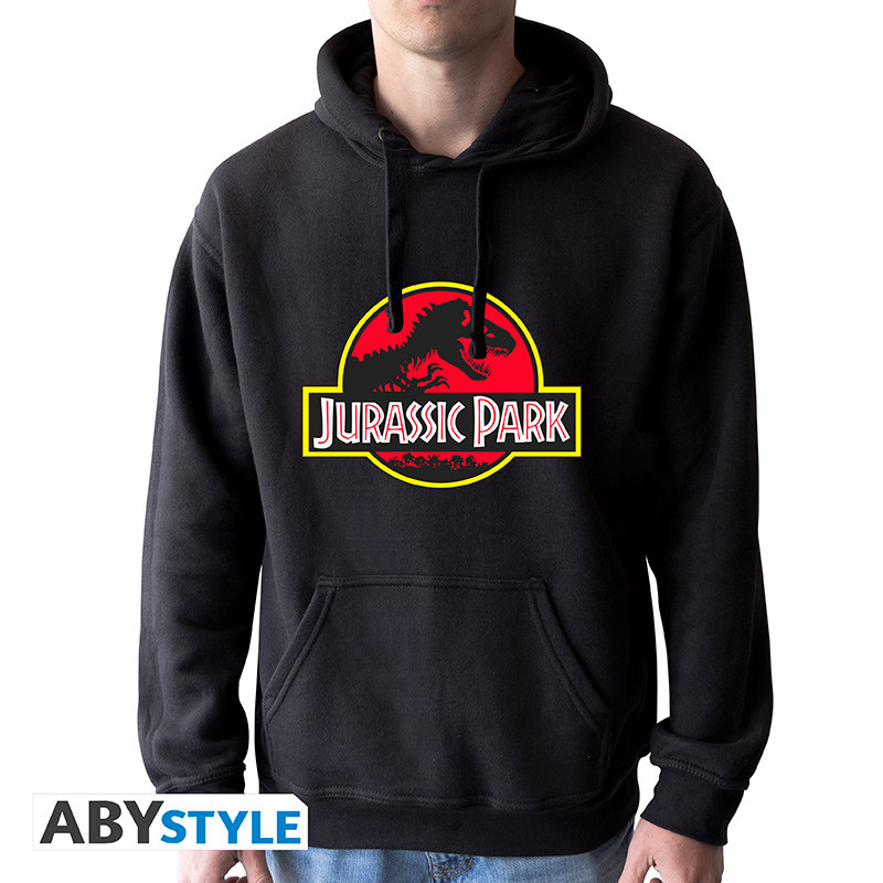 JURASSIC PARK - Hoodie - "Logo" man without zip black *