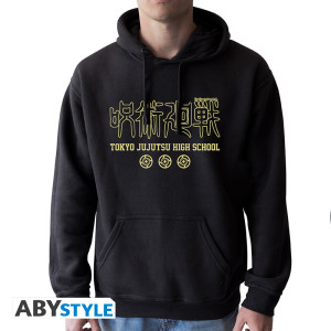 JUJUTSU KAISEN - Sweat - "Tokyo Jujutsu High" homme sans zip black*