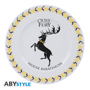 GAME OF THRONES - Set de 4 Assiettes - Emblèmes Familles *